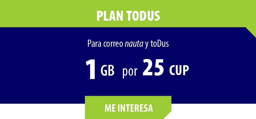 Nueva plan de datos Todus