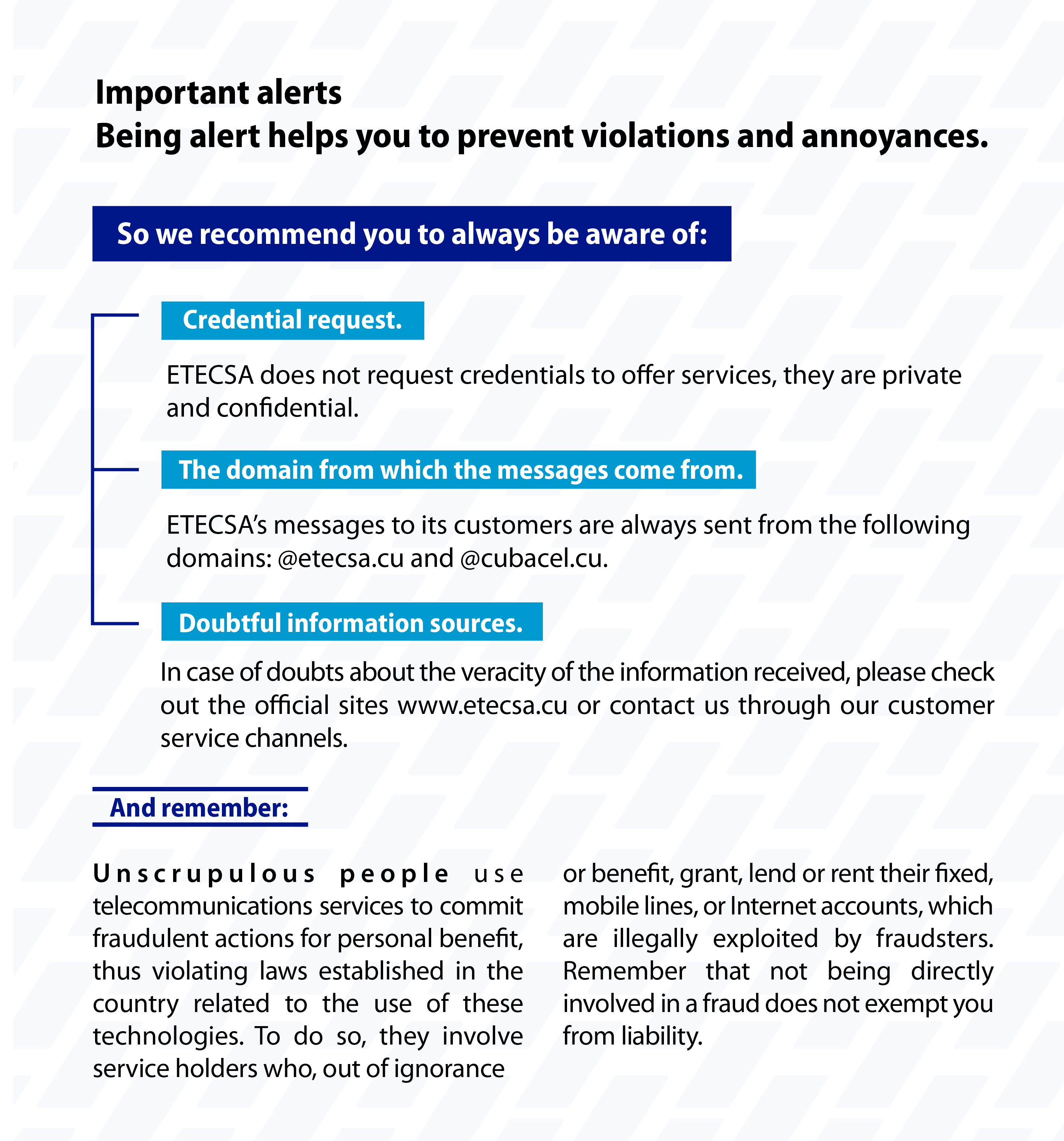Alerts